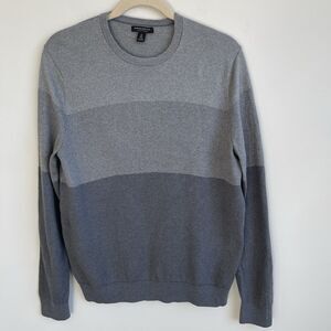 Banana Republic Men's XL Tall Luxury Blend Sweater Gray Silk Cotton Cashmere